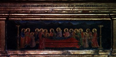 De Madonna van de Gordel (detail) door Andrea di Giusto Manzini