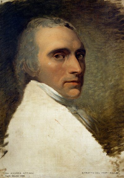 Portret van Alessandro Rolla door Andrea the Elder Appiani