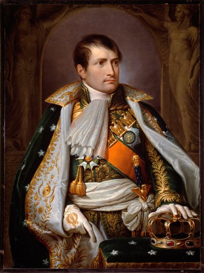 Portret van Napoleon Bonaparte in kostuum van Koning van Italië door Andrea the Elder Appiani