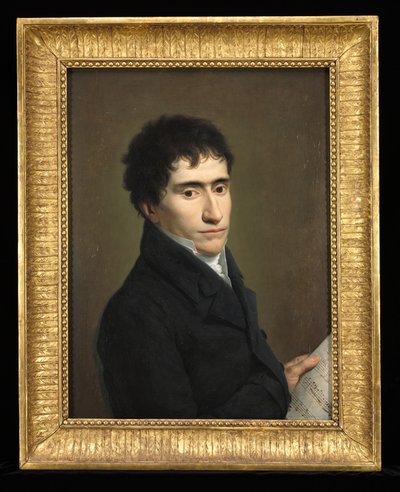Portret van een muzikant, ca. 1800 door Andrea the Elder Appiani