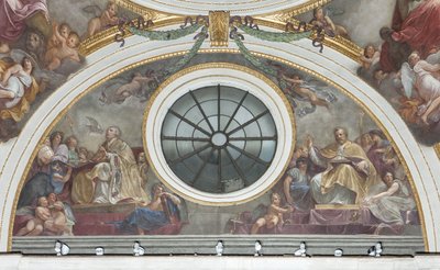 Sint Ambrosius en Sint Gregorius de Grote, 1792-95 door Andrea the Elder Appiani