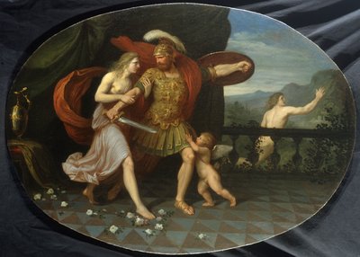 De woede van Mars gestopt door Venus door Andrea the Elder Appiani