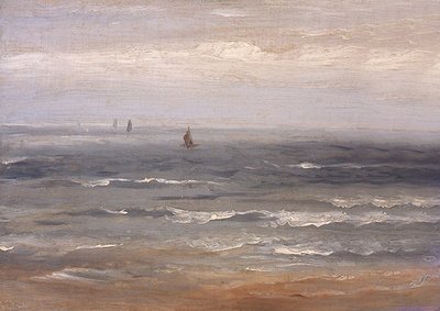 De Noordzee door Andreas Achenbach