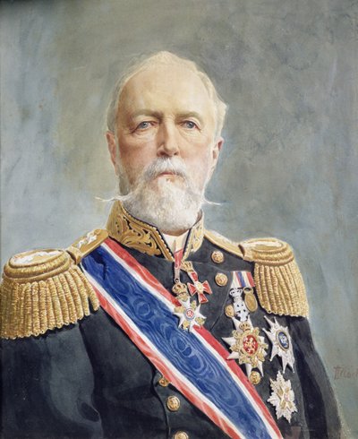 Koning Oscar II door Andreas Bloch