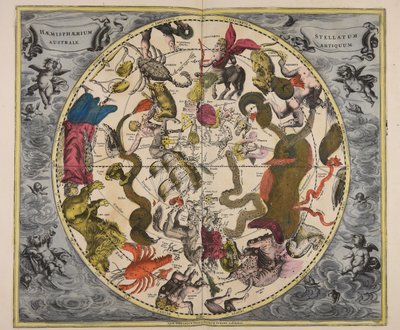 Haemisphaerium stellatum australe antiquum door Andreas Cellarius