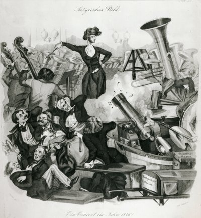 Een concert van Hector Berlioz (1803-69) in 1846 door Andreas Geiger