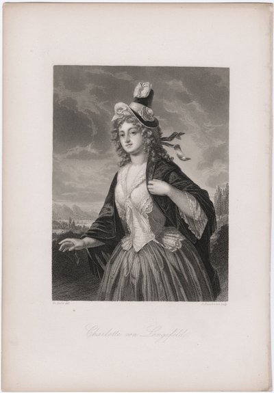 Charlotte von Lengefeld, 1850s door Andreas Johann Fleischmann