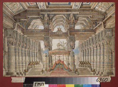 Decor voor het ballet 