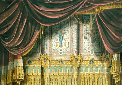 Schets voor het gordijn voor het Michael Theater in Sint-Petersburg, 1852 door Andreas Leonhard Roller
