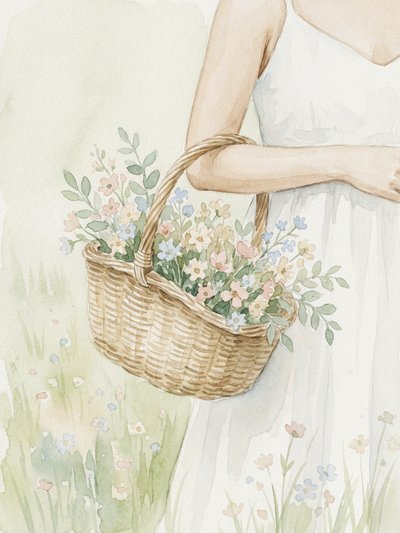 Mand met wilde bloemen door Andreas Magnusson