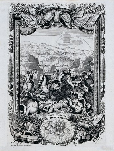 De overwinning van prins Eugenius van Savoye in Italië door Andreas Matthias Wolffgang
