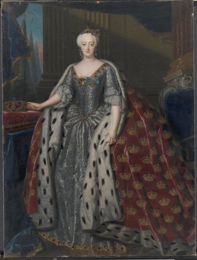 Sophie Magdalene, koningin van Christian VI door Andreas Møller