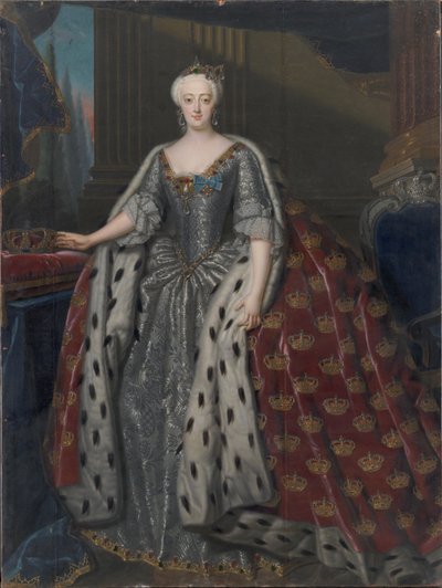 Sophie Magdalene van Brandenburg-Kulmbach, koningin van Denemarken en Noorwegen door Andreas Møller