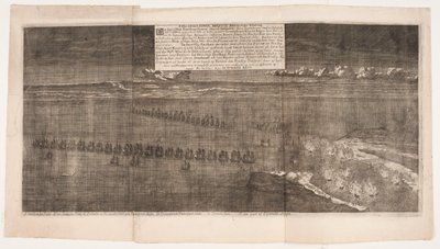 De zeeslag bij Rügen. September 1712 door Andreas Reinhardt