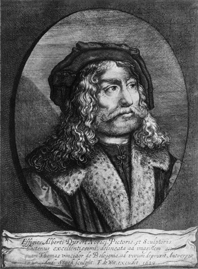 Portret van Albrecht Dürer, 1629, 1936 door Andreas Stock