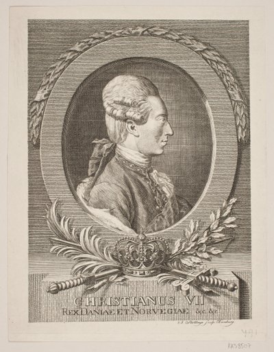 Christian VII door Andreas Støttrup