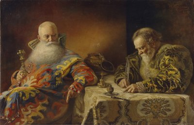 Een edict wordt geschreven, 1890 door Andrei Andreevich Karelin