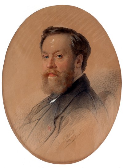 Portret van de maarschalk van de adel V.Y. Tulinov, 1868 door Andrei Belloli