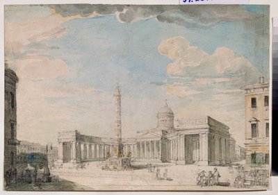De Kazankathedraal in Sint-Petersburg door Andrei Nikiforovich Voronikhin