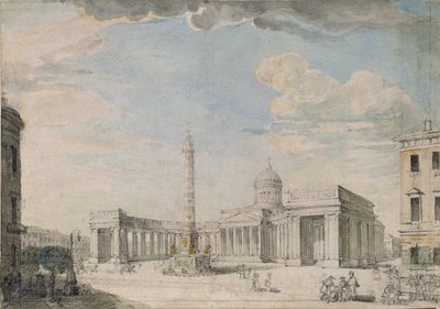 De Kazankathedraal in Sint-Petersburg door Andrei Nikiforovich Voronikhin