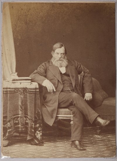 Pavel Melnikov, pseudoniem Andrei Petcherski - Pavel Ivanovich Melnikov (Andrey Pechersky) (1818-1883), door Andrei Osipovich Karelin (1837-1906). Albuminefoto door Andrei Osipovich Karelin