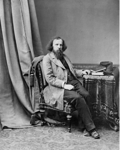 Portret van de chemicus Dimitri Ivanovitsj Mendelejev door Andrei Osipovich Karelin