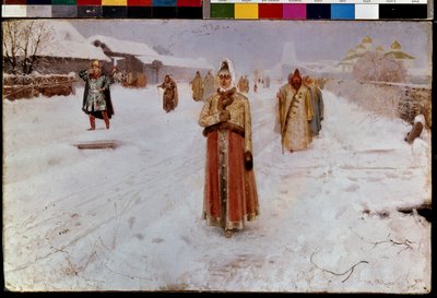 Zondag door Andrei Petrovich Ryabushkin