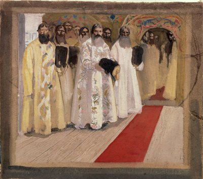 Het wachten op de tsaar door Andrei Petrovich Ryabushkin