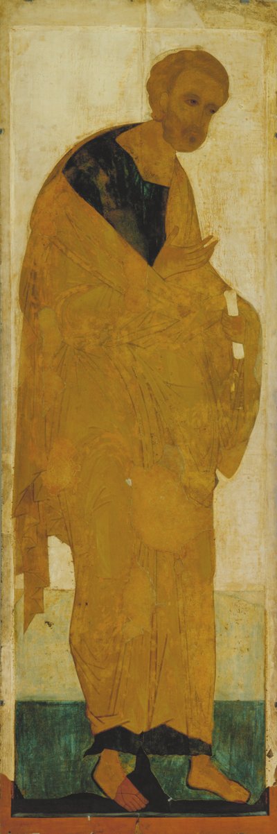 De Apostel Petrus uit de Deesis-reeks door Andrei Rublev