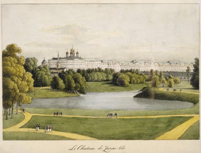 Het Catharinapaleis in Tsarskoye Selo, 1821-1822 door Andrei Yefimovich Martynov