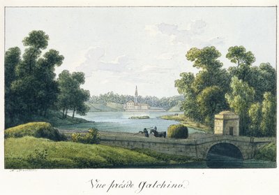 Het Priory-paleis in Gatchina, voor 1817 door Andrei Yefimovich Martynov