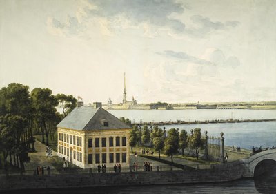 Uitzicht op het Zomerpaleis van Peter I, 1809 door Andrei Yefimovich Martynov