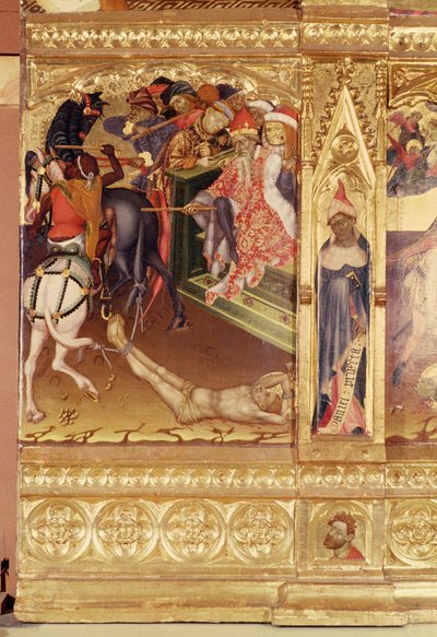 St. George altaarstuk, Valencia, c.1420 door Andres Marcal de Sas
