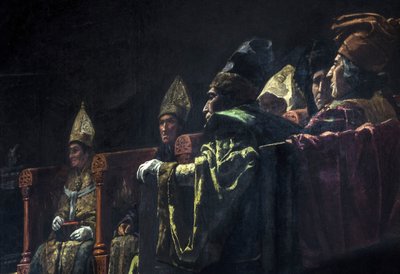 Geschilderde geschiedenis: Het compromis van Caspe door Andres Parlade y Heredia