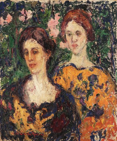 Twee Vrouwen door Andres de Santa Maria