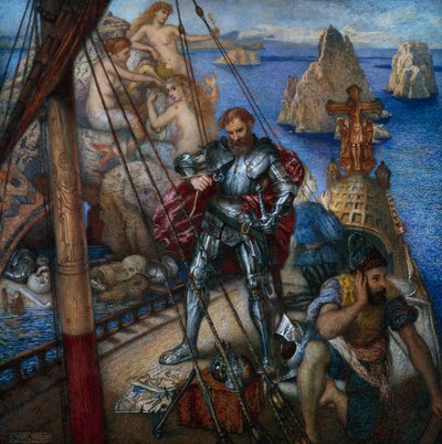 Odysseus en de Sirenen door Andrew Benjamin Donaldson