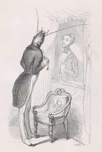 Een Zeer Goed Geplaatst Insect en Mooie Danseres uit Scènes uit het Privé en Openbare Leven door Andrew Best Leloir