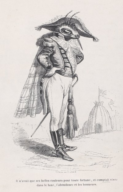 Hij had alleen zijn mooie kleuren... uit Scènes uit het privé- en openbare leven van..., ca. 1837-47 door Andrew Best Leloir