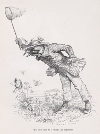 Wat zeg je over de vlinderjacht uit Scènes uit het privé- en openbare leven, ca. 1837-47 door Andrew Best Leloir