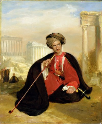 Charles Lenox Cumming-Bruce in Turkse Kleding door Andrew Geddes