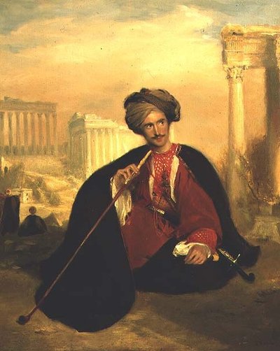 Portret van George Cumming in een Turks kostuum door Andrew Geddes