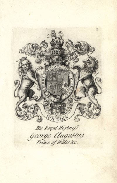 Wapen en wapenrusting van Zijne Koninklijke Hoogheid George Augustus, Prins van Wales, later Koning George II van Engeland door Andrew Johnston