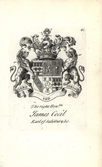 Wapen en wapenrusting van de eerbiedwaardige James Cecil, 5e graaf van Salisbury door Andrew Johnston