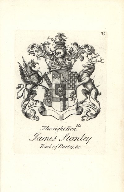 Wapen en wapenrusting van de zeer edele James Stanley door Andrew Johnston