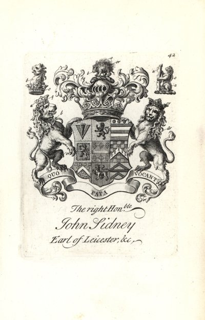 Wapen en wapenrusting van de zeer eerbiedwaardige Jocelyn Sidney, 7e Graaf van Leicester door Andrew Johnston