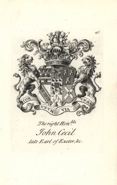 Wapen en wapenrusting van de zeer edele John Cecil, 6e Graaf van Exeter door Andrew Johnston