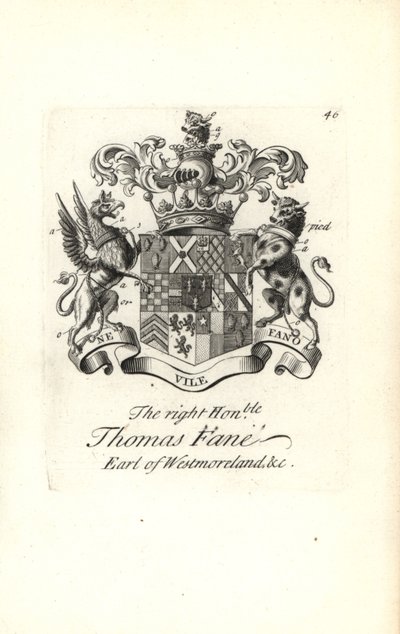 Wapen en wapenrusting van de zeer eerbiedwaardige Thomas Fane, 8e graaf van Westmoreland door Andrew Johnston