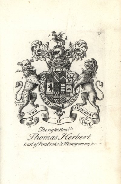 Wapen en wapenrusting van de zeer eerbiedwaardige Thomas Herbert, 8e Graaf van Pembroke en Montgomery door Andrew Johnston