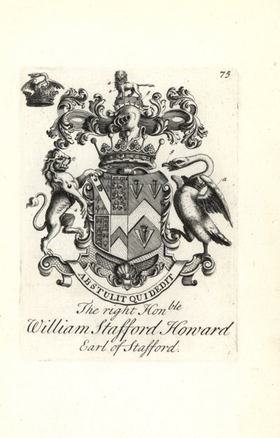 Wapen en wapenrusting van William Stafford Howard, 2e graaf van Stafford door Andrew Johnston