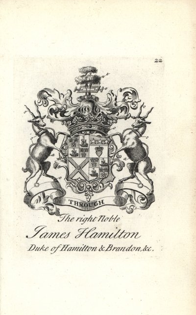 Wapen en wapenrusting van de zeer nobele James Hamilton, 5e hertog van Hamilton en Brandon door Andrew Johnston